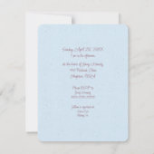 ブライダルティーシャワー招待状 招待状 (裏面)