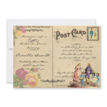 ブライダルティーシャワー顕彰、スタイル古はがき