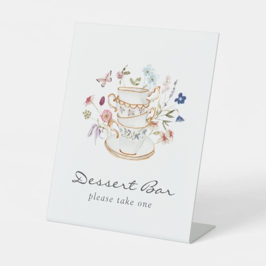 ブライダルティーデザートサイン 台座サイン (正面)