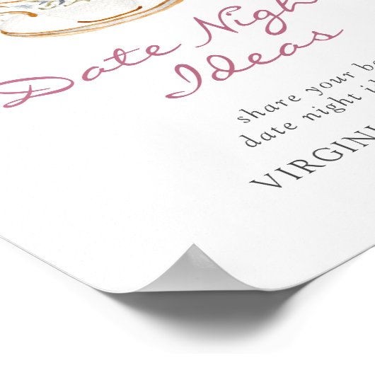 ブライダルティーデートアイディアポスター ポスター (角)