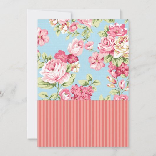 ブライダルティーパーティの招待状 招待状 (裏面)