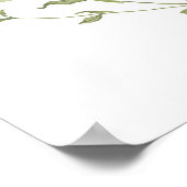 ブライダルティーパーティーウェディングシャワーへようこそ ポスター (角)