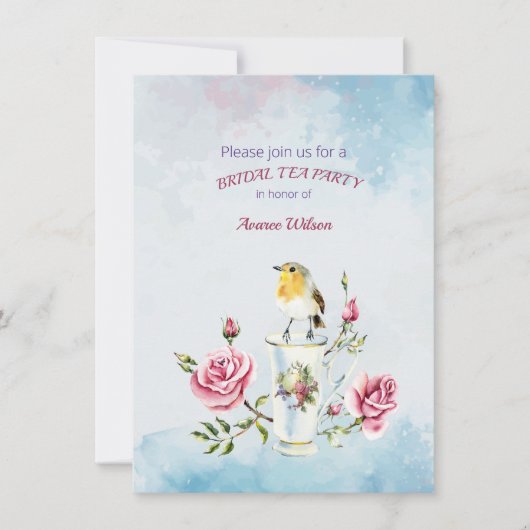 ブライダルティーパーティーシャワー招待状 招待状 (正面)