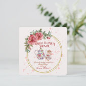 ブライダルティーパーティーシャワー招待状 招待状 (スタンド正面)