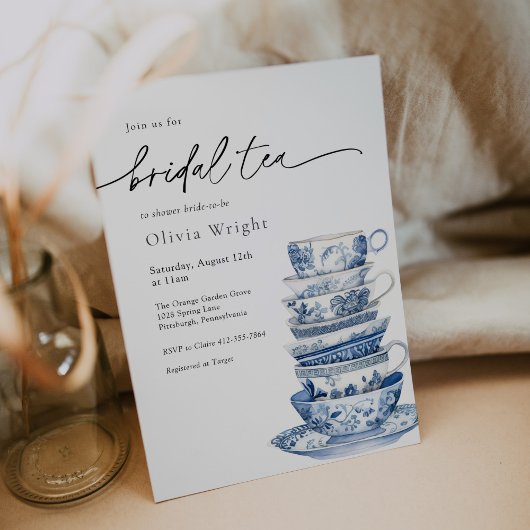 ブライダルティーパーティーチノワセリーブライダルシャワー 招待状