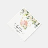 ブライダルティーパーティーナプキン – ピンク | カスタム スタンダードカクテルナプキン (角)