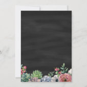 ブライダルティーパーティーフローラ招待状 招待状 (裏面)