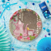 ブライダルティーパーティーブライダルシャワー ペーパープレート (パーティー)