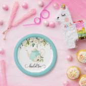 ブライダルティーパーティープレート – 青 ペーパープレート (パーティー)