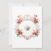 ブライダルティーパーティーマリーアントワネットバロック 招待状 (裏面)