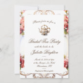 ブライダルティーパーティーロコマリーアントワネット 招待状 (裏面)