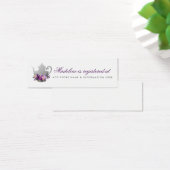 ブライダルティーパーティー紫色のレジストリ挿入カード (デスク)