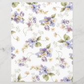 ブライダルティーパープルフローラブライダルビンゴゲーム (裏面)