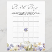 ブライダルティーパープルフローラブライダルビンゴゲーム (正面)