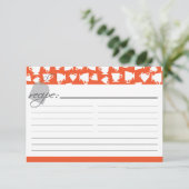 ブライダルティーレシピカード – オレンジ (スタンド正面)