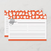 ブライダルティーレシピカード – オレンジ (正面/裏面)