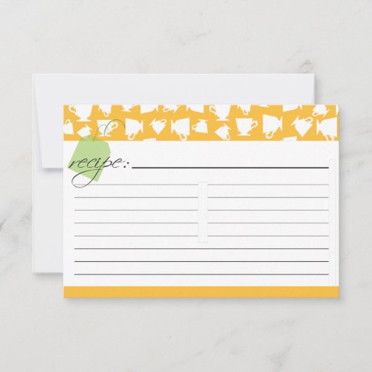 ブライダルティーレシピカード – オレンジ (正面)