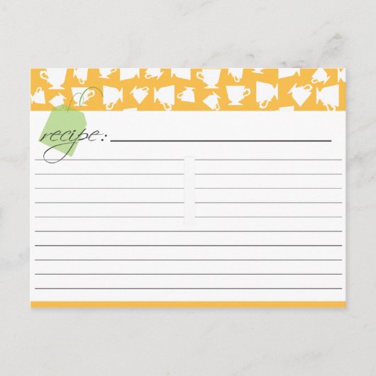 ブライダルティーレシピカード ポストカード (正面)
