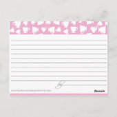 ブライダルティーレシピカード ポストカード (裏面)