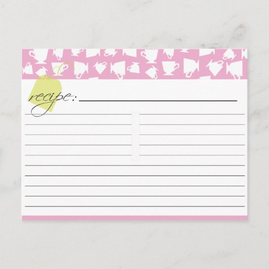 ブライダルティーレシピカード ポストカード (正面)