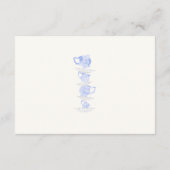 ブライダルティー中国ディスプレイシャワー囲いカード エンクロージャーカード (裏面)