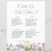 ブライダルティーWhat On Your Phoneブライダルシャワーゲーム (正面)