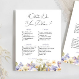 ブライダルティーWhat On Your Phoneブライダルシャワーゲーム