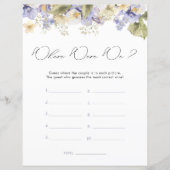 ブライダルティーwhere我々のブライダルシャワーゲーム (正面)