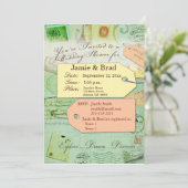 ブライダルトラベルシャワーテーマ 招待状 (スタンド正面)