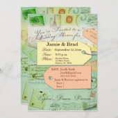 ブライダルトラベルシャワーテーマ 招待状 (正面/裏面)