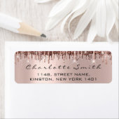 ブライダルドリップスバラRSVP差出人住所スイート16th ラベル (インサイチュ)