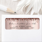 ブライダルドリップバラRSVP差出人住所チョコレート ラベル (インサイチュ)