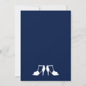 ブライダルドレスウェディングシャワー 招待状 (裏面)