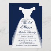 ブライダルドレスウェディングシャワー 招待状 (正面/裏面)