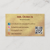 ブライダルドレスメーカー名刺 名刺 (裏面)