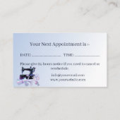 ブライダルドレスリカーズブルーアポイントメントカード 予約カード (裏面)