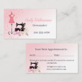 ブライダルドレス変更ピンク 予約カード (正面/裏面)