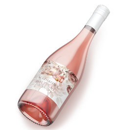 ブライダルハイティーパーティーパーソナライズされたパステルカラー スパークリングワインラベル