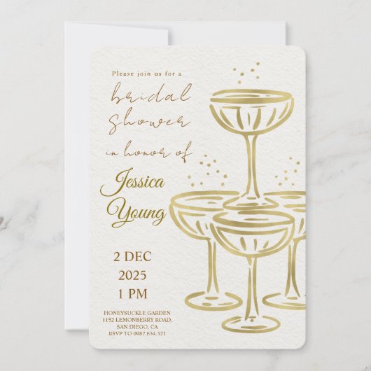 ブライダルバッシュ&カクテルコールブライダル 招待状 (正面)