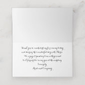 ブライダルパーソナライズされたありがとうパーティー表 プレイスカード (内部開封)