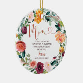 ブライダルパーソナライズされたグロムスマンBridesmaid Ceramic O セラミックオーナメント (右)