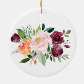 ブライダルパーソナライズされたグロムスマンBridesmaid Ceramic O セラミックオーナメント (裏面)