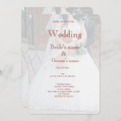 ブライダルパーティお祝い招待 招待状 (正面/裏面)