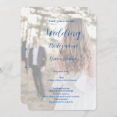 ブライダルパーティお祝い招待 招待状 (正面/裏面)