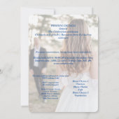 ブライダルパーティお祝い招待 招待状 (裏面)
