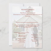 ブライダルパーティお祝い招待 招待状 (裏面)