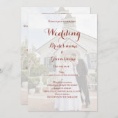 ブライダルパーティお祝い招待 招待状 (正面/裏面)