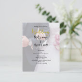 ブライダルパーティお祝い ポストカード (スタンド正面)