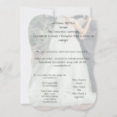 ブライダルパーティお祝い 招待状 (裏面)