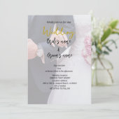 ブライダルパーティお祝い 招待状 (スタンド正面)